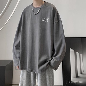 M-8XL 打底衫 長袖上衣 薄長袖 長袖T恤 長袖衣服 薄長袖男 長袖 Oversize 大尺碼男裝 大尺碼衣服