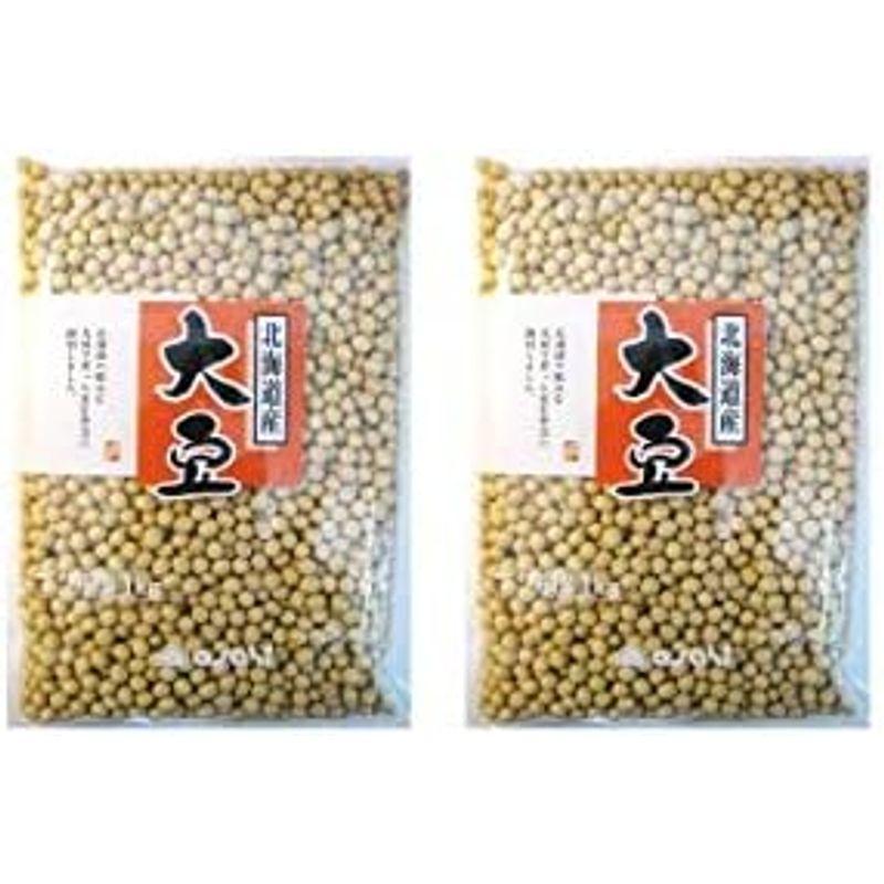 まめやの底力 北海道産大豆 (2kg（1kg×2袋）)