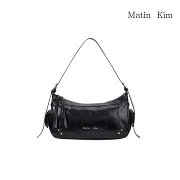 【MATIN KIM】官方直營 鉚釘細節皮革肩背包
