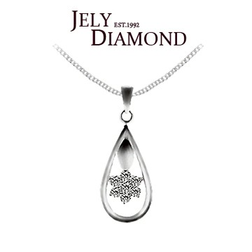 【JELY】法式優雅21分美鑽墜鍊