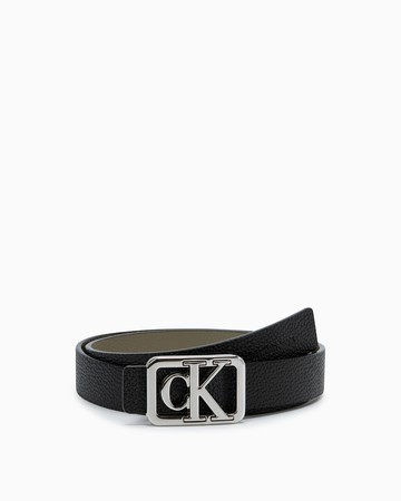Calvin Klein 雙面 Monogram 搭扣皮帶