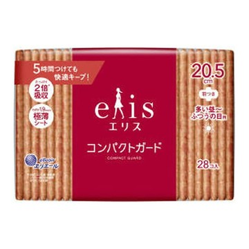 Daio Paper Ellis Compact Guard Heavy Day to Normal Day Use with Wings 20.5cm (28 Sheets)