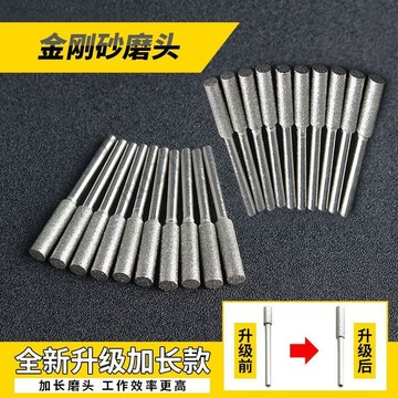 【臺灣出貨】金剛砂電磨頭 磨鏈機12V220V油鋸電鋸鏈條打磨器 電動手持磨鏈機