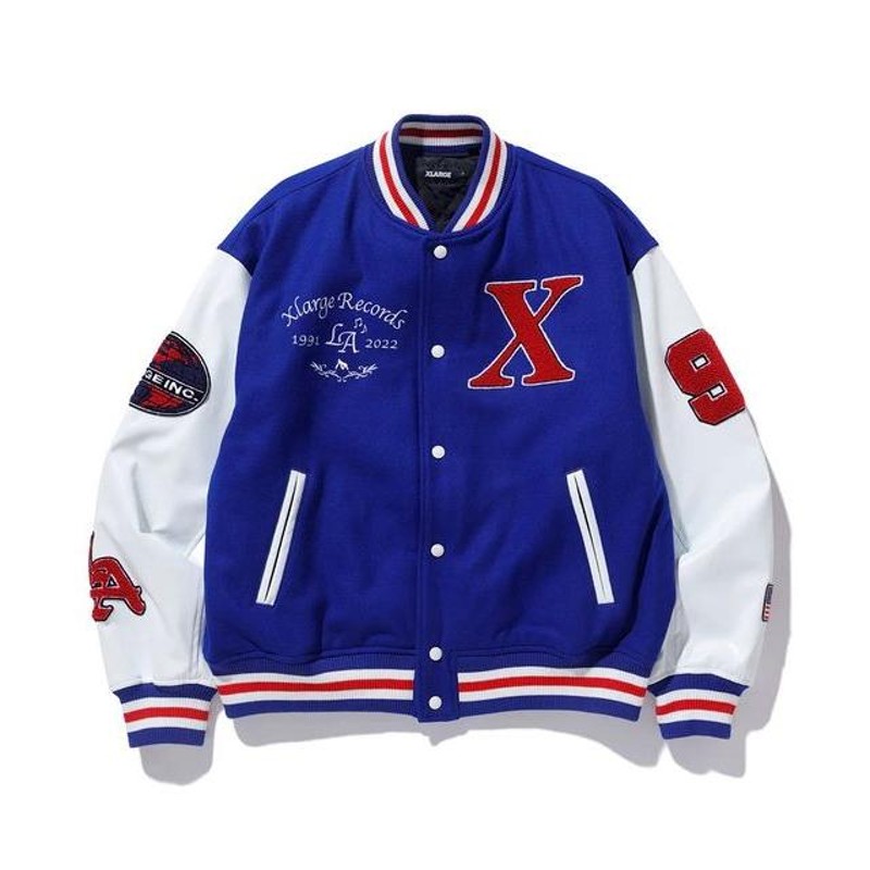 XLARGE スタジャン VARSITY JACKET キルティング ワッペンひまわりSHOP 