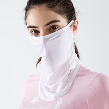 高爾夫防曬面罩全臉護頸冰絲圍脖戶外遮陽面巾防紫外線透氣臉罩薄