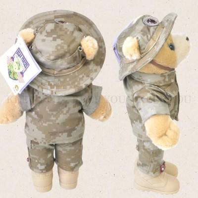 テディベア ミリタリー仕様 約28cm 軍隊 迷彩柄 MILITARY TEDDY BEARS ベアフォース BEAR FORCES of  America くま ぬいぐるみ アメリカ軍 1-1877I 1-1876M ┃ | LINEブランドカタログ