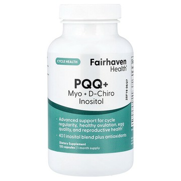 Fairhaven Health, 吡咯喹啉醌 + Myo + D-手性肌醇，120 粒膠囊