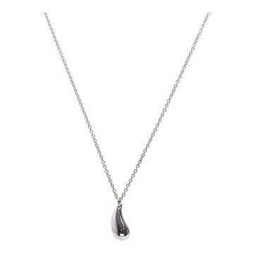 Tiffany&Co. Teardrop系列雨滴造型925純銀項鍊(銀色)