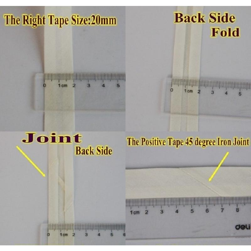 15mm幅綿100% バイアステープ折り畳むかけバイアスバインディング衣服テーブルクロスキルトdiyクラフト縫製布テープ10メートル ロット