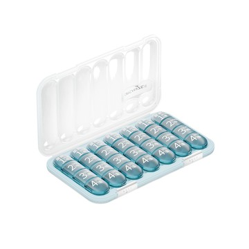 iSFun 清透霧面 一周七天多格可拆卸收納藥盒/款式顏色可選