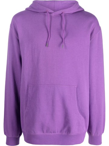 Maharishi - solid-color hoodie - men - Organic Cotton - L - Purple