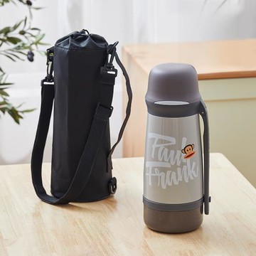 大嘴猴保溫壺大容量不銹鋼保溫水壺男女戶外便捷車載旅行暖壺斜挎