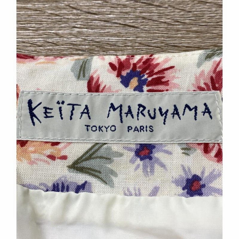 美品 ケイタマルヤマ ノースリーブワンピース 花柄 レディース SIZE 1  