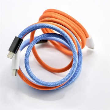 磁吸收納100w/60w雙typec轉lightning數據線pd快充電線適用華為蘋果iPhone15手機iPad平板車載筆記本電腦磁性