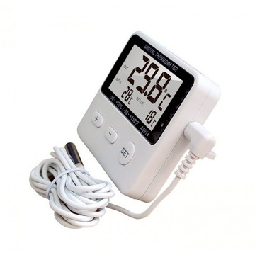 有統編發票~A0914冰箱溫度計 雙溫顯示外置探頭 帶溫度報警功能閃燈 帶磁鐵 BS38