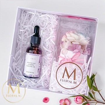 Unicorn彩虹香氛擴香花禮盒(贈送5ml香氛油)