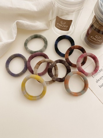簡約發圈新款發繩頭飾ins少女加粗頭繩皮筋氣質皮套
