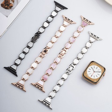 菱形貝殼Apple Watch錶帶 iwatch錶帶  適用於iwatch/applewatch+全系列通用 可愛