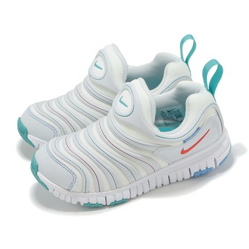 [ACS] Nike 毛毛蟲鞋 Dynamo Free PS 中童 童鞋 灰 藍 無鞋帶 休閒鞋 343738-105