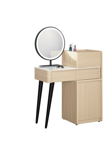 【歐風別館】艾維斯2.7尺岩板伸縮化妝台組【基隆至台中免運費】