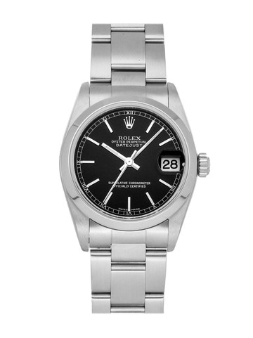 Rolex - 2000-2009 pre-owned Datejust 31mm - women - stainless steel/Sapphire Glass - One Size - Black