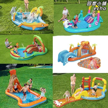 【加厚防漏】兒童充氣泳池 海洋球池 滑梯水池 釣魚池 沙池 噴水池 家庭戶外戲水 親子互動 夏季玩水必備