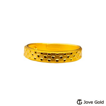 【JoveGold漾金飾】 銘記在心黃金戒指