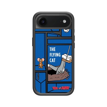 iPhone Air Mod NX -邊框背蓋組合 (相機按鈕) 黑 - 湯姆貓與傑利鼠 Tom and Jerry - The Flying Cat
