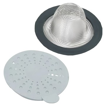 上龍 水槽濾網/過濾網 + 儲水蓋  11cm  TPR+不鏽鋼  TL-2966  1組