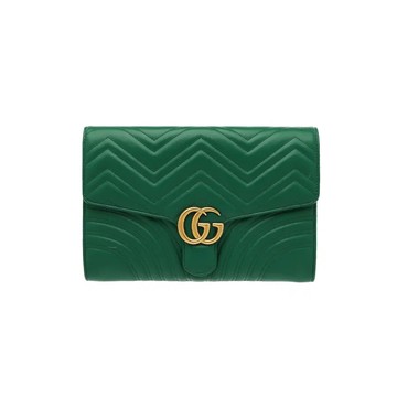 GUCCI 498079 GG MARMONT MATELASSE 絎縫手拿包