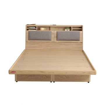 本木-陶斯 LED燈光房間二件組-雙人5尺 床頭+掀床雙人5尺