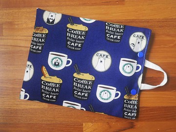 限量訂製=環保紅豆暖暖包/紅豆熱敷墊=歡迎光臨北極熊咖啡館=藍(共2色)