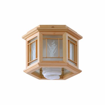 E27 原木和室吸頂單燈 B209-070003