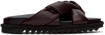 Dries Van Noten 棕色衬垫凉鞋