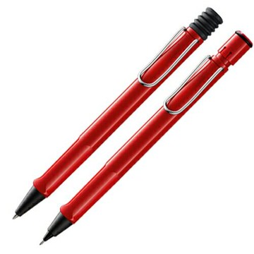 LAMY 狩獵者系列紅原子筆+自動鉛筆對筆組【領券滿額再折千12/31止】