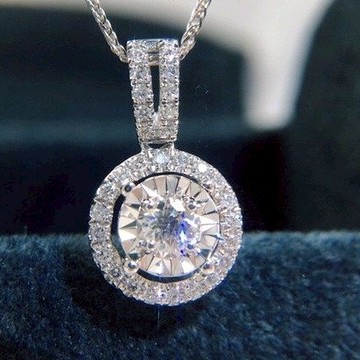 隔日到貨 情人節 圓鑽 3克拉 D VVS1 3EX  八心八箭 項鏈 水晶 莫桑鑽 項鍊 N096