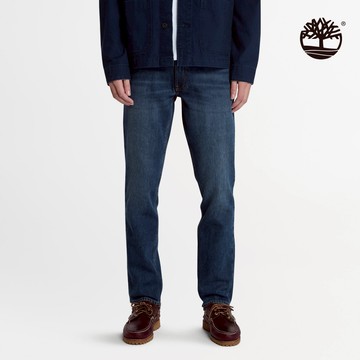 Timberland 男款靛藍色天絲™合身牛仔褲|A6GKKA11