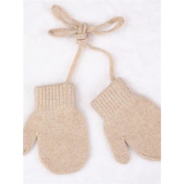 兒童手套純羊絨包指產自鄂爾多斯市寶寶冬季嬰兒1—3歲加厚保暖掛