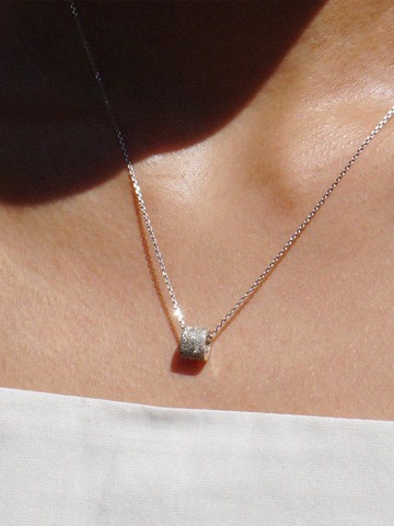 GRANITO DONUT NECKLACE [SILVER]