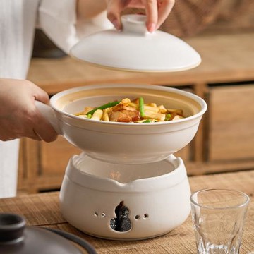 廠家老式煲仔飯專用砂鍋側把單柄干燒不裂陶瓷小沙鍋碳爐瓦煲商用