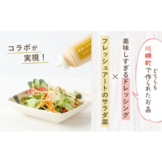 ふるさと納税 長崎県 川棚町 鮮やか サラダ皿 3種 ＆ドレッシング300g×3本 （玉葱・人参・ごぼう） [O…