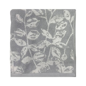 Gemini 双星毛巾 枝葉剪影印象浴巾  100%純棉  65*137公分  灰色  1條