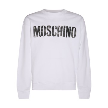 Moschino - White Cotton Logo Sweatshirt