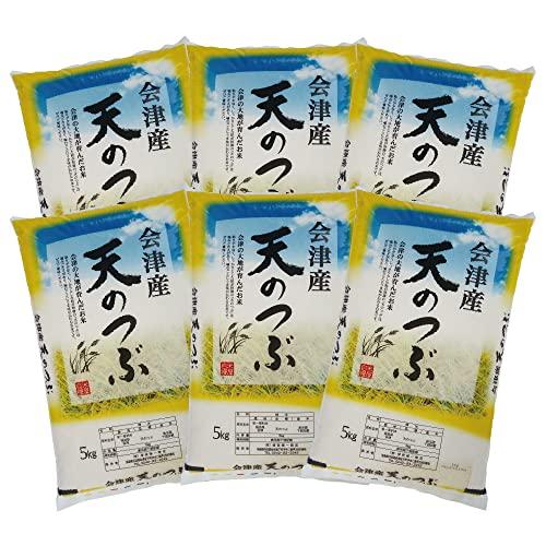 新米 天のつぶ 精米 30kg（5kg×6）会津産 令和5年産 お米