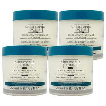 CHRISTOPHE ROBIN 海鹽舒緩頭皮潔淨霜  250ml  4瓶