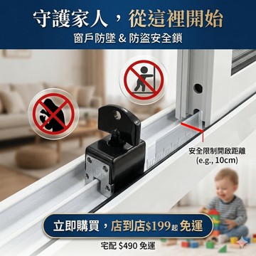 🔥台灣製造🔥門窗限位鎖 防盜 防墜鎖 門窗安全鎖 兒童安全鎖 限位器 窗戶 安全鎖 窗戶鎖 門窗防護鎖 定位鎖《昇瑋五金