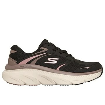 Skechers D Lux Walker 3 休閒鞋 女鞋 黑 粉 緩衝 厚底 運動鞋 150392BKMV