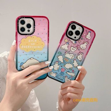 CASE白露同款唱歌大白鴨日常貼紙MagSafe適用蘋果iPhone16promax手機殼網紅15防摔14pro磁吸13保護套12高級感