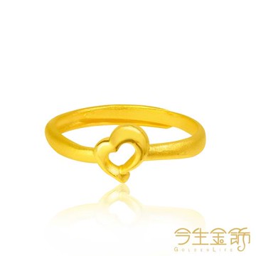 【今生金飾】珍心戒 黃金戒指 (網路獨家)