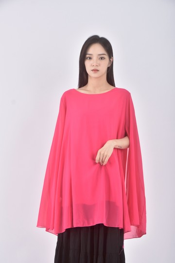 (XL) keith will質感圓領粉色短袖上衣